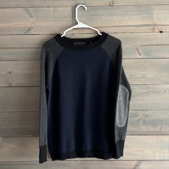 THE KEPT | Men's Colorblock Cashmere Sweater Size Small - Picture 1 of 7